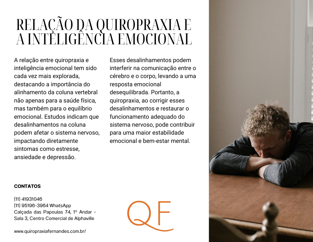 RELAÇÃO DA QUIROPRAXIA E A INTELIGÊNCIA EMOCIONAL