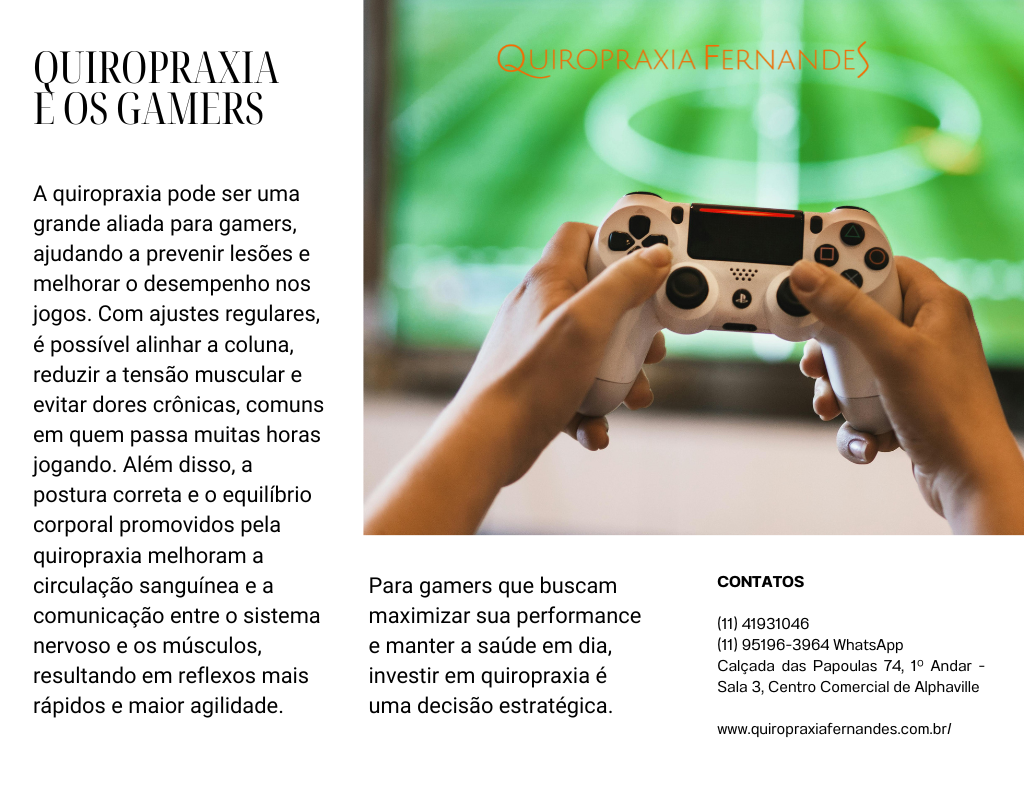 QUIROPRAXIA E OS GAMERS